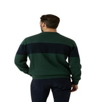 Chaps bărbați & Big bărbați Original bumbac Crewneck culoare bloc pulover