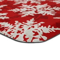 Mohawk Home Holiday Flakes Dri-Pro Deluxe Cushion Mat, Multi, 1' 8 3' 6