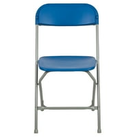 Flash mobilier Hercules seria Albastru Plastic pliere scaun, Set de 10, cu 10 ' 10 ' Albastru pop-up baldachin cort