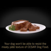 Mâncare moale umedă pentru câini pâine clasică în sos aromă de pui prăjită la cuptor, 3. oz. Tava cu coaja usoara