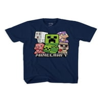 Minecraft Bobble Casting Boys tricou grafic cu mânecă scurtă, pachet 2, dimensiuni 4-18