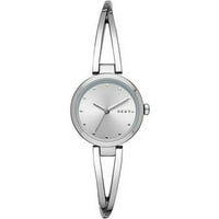Ceas din Metal Argintiu Pentru femei cu două mâini, NY2789