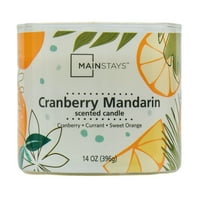 Mainstays Afine Mandarin Parfumat Înfășurat Wick Lumânare, Uncie
