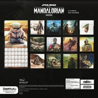 Tendințe Internaționale Războiul Stelelor: Calendarul Mandalorian - Grogu Wall & Push Pins