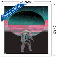 Poster Abstract De Perete Astronaut, 14.725 22.375 Încadrat
